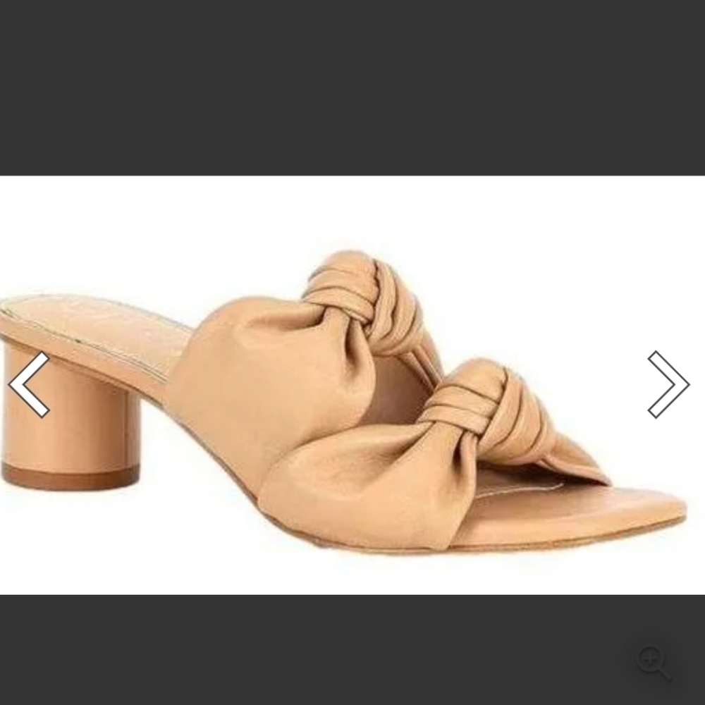 Gianni Bini Sandals Kooper Double Knot Leather Slide Size 9.5